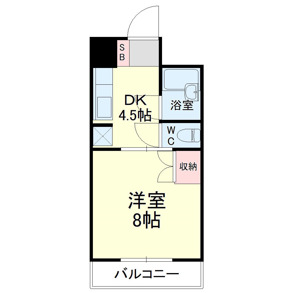 メゾンエクセルⅠ 203号室 間取り