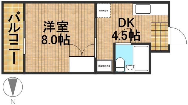 メゾンエクセルⅠ 102号室 間取り