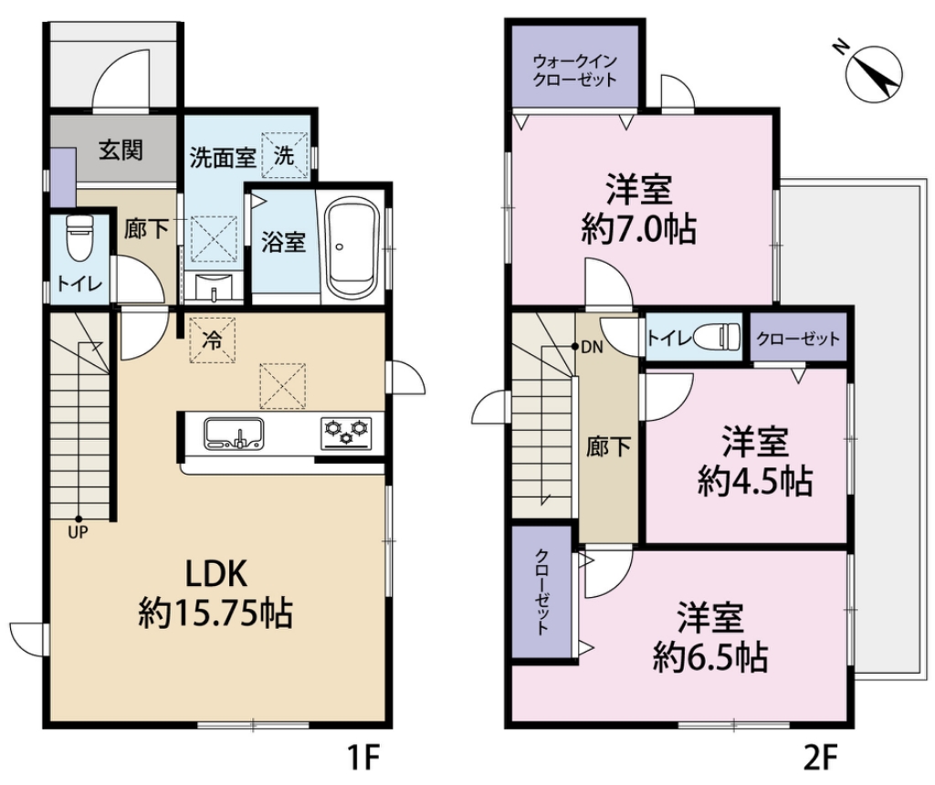 瓜内町戸建て 間取り