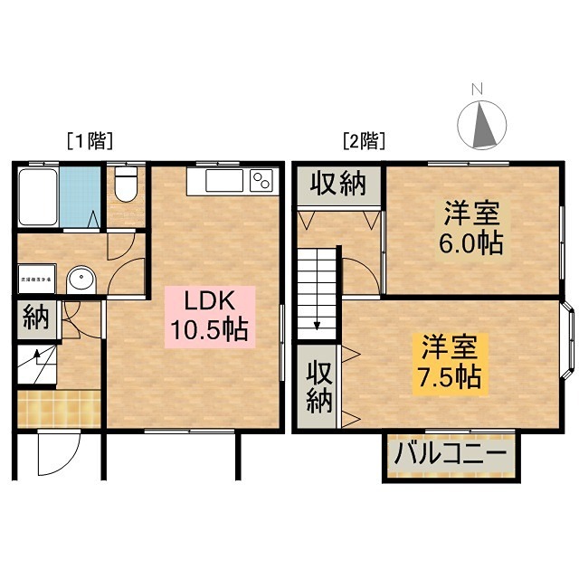 クワトロ臨江山 B-1号室 間取り