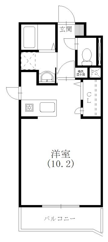 ウィンディレイ 301号室 間取り