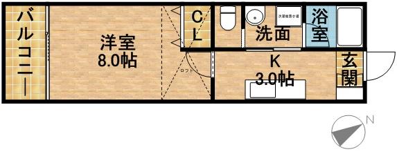 アトレ曳馬 103号室 間取り
