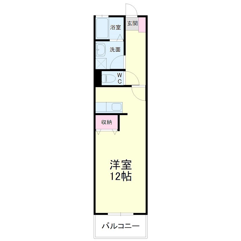 レイクビレッジⅢ 106号室 間取り