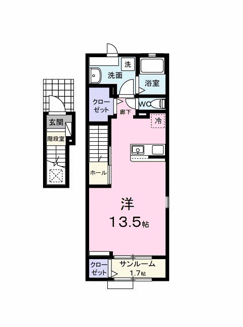エル　セレーノ 201号室 間取り