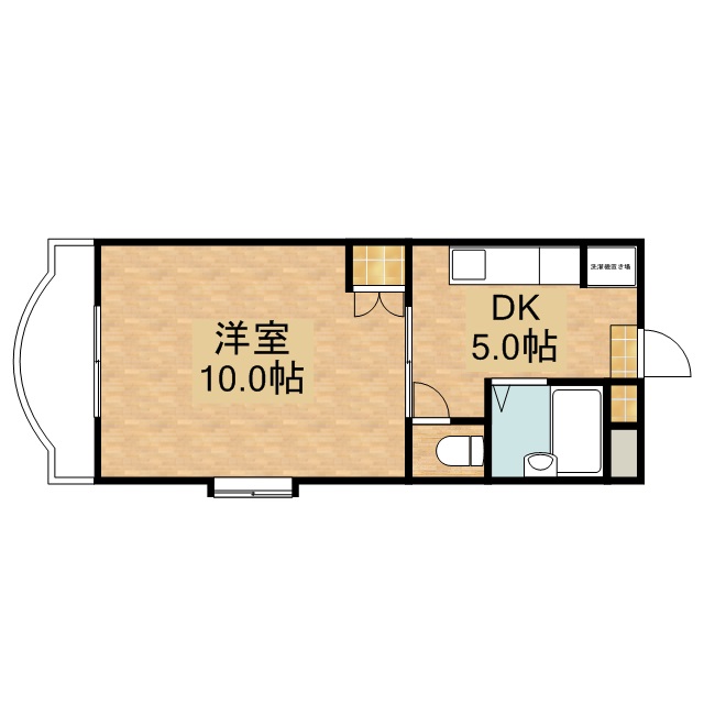 クラストピア 201号室 間取り