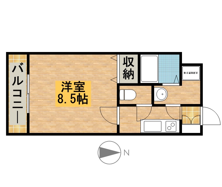 ＧＲＡＮＤＰＩＡ 202号室 間取り