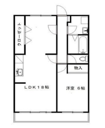 アソルティ増楽町 403号室 間取り