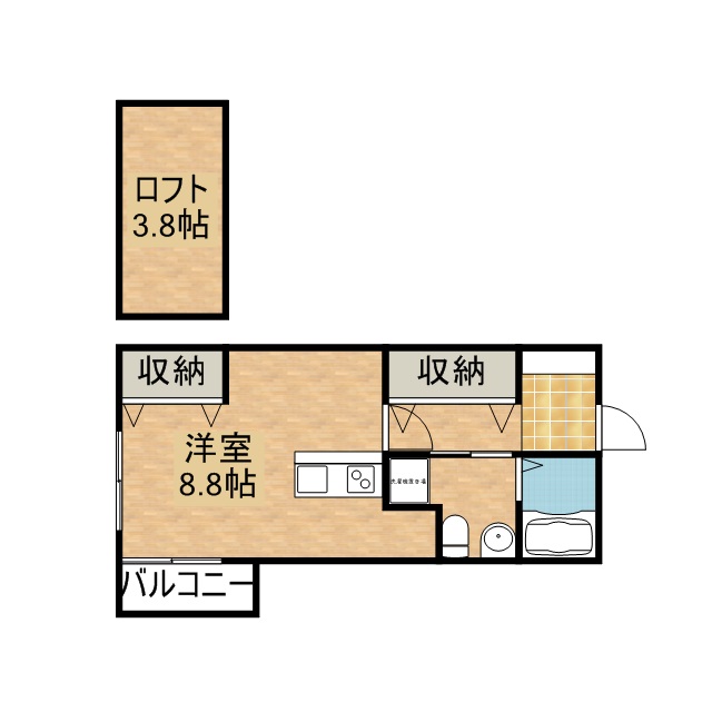 チェルボ 106号室 間取り