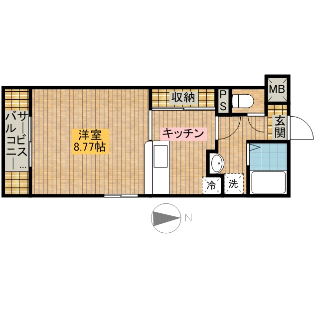 Ｈアース 302号室 間取り