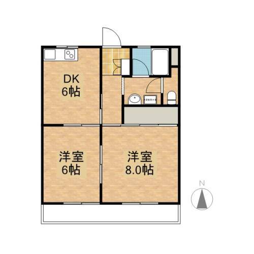 リバーＫ＆Ｔ　Ⅱ 203号室 間取り