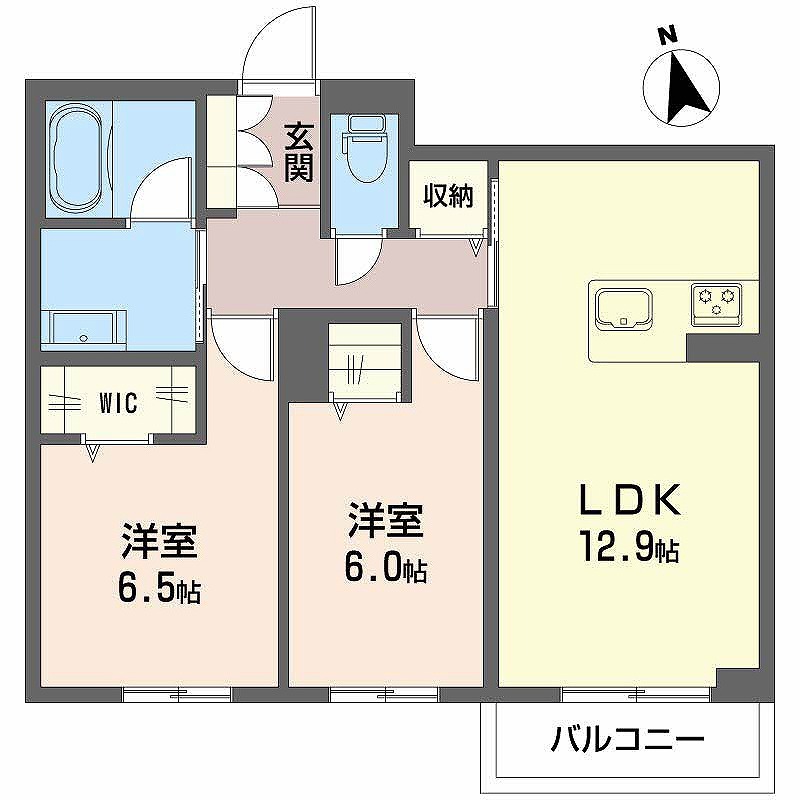 ＡＸＩＳ助信 102号室 間取り