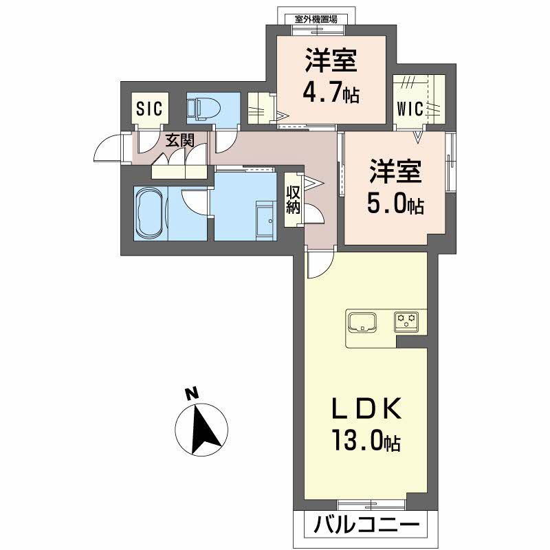 ＡＸＩＳ助信 301号室 間取り