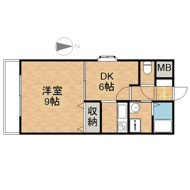 アビターレセイセイ 110号室 間取り
