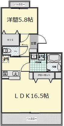 ウィンベル鎧橋Ⅱ 303号室 間取り