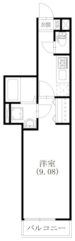エスコルト 305号室 間取り