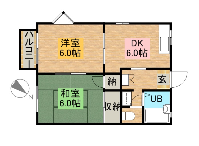 アークガーデン和合Ｄ・Ｅ・Ｈ 210号室 間取り