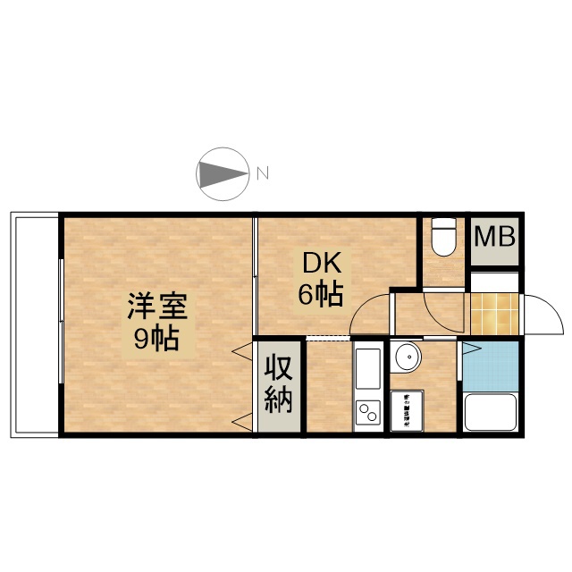 アビターレセイセイ 304号室 間取り