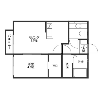 さつき荘 202号室 間取り