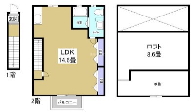 ナンディナハウス 201号室 間取り