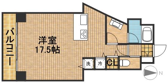 ＴＥＲＺＯテルツォ 507号室 間取り