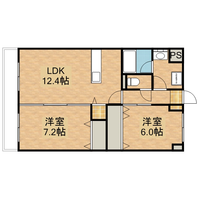 ウィズエフⅡ 203号室 間取り