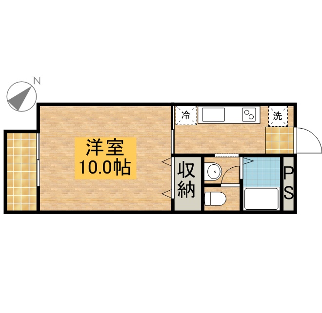 コーポＦＫ　Ａ 201号室 間取り