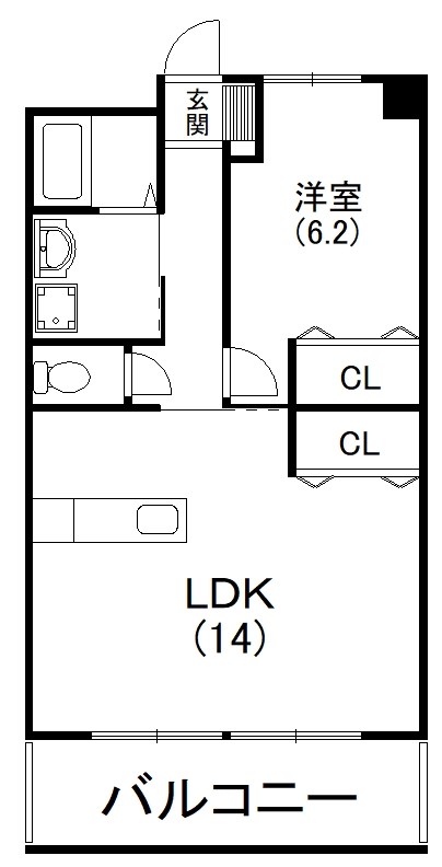 グレース名倉 303号室 間取り