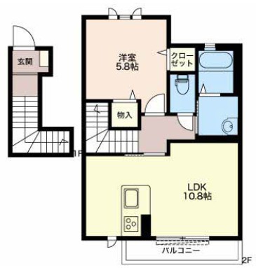 ベイサージュⅠ 203号室 間取り
