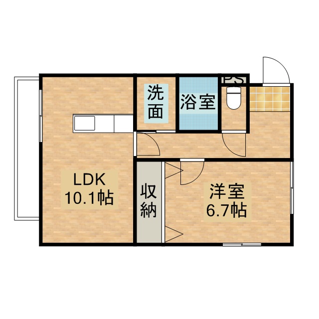 アモリールⅡ 301号室 間取り