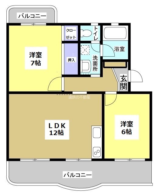 Ｅマンション 101号室 間取り