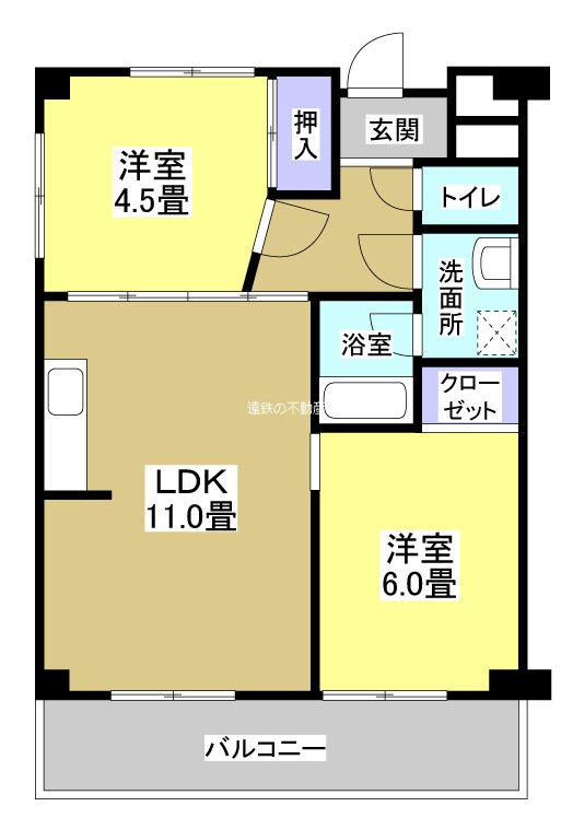 サンレイク和泉 603号室 間取り