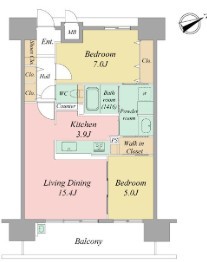 アルファステイツ浜松駅西 203号室 間取り