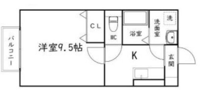 アズ・フレンディ 101号室 間取り