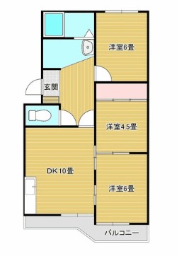 ＩＣコーポ彦尾 106号室 間取り