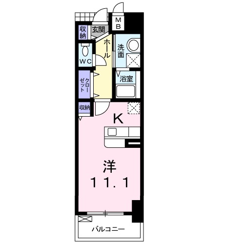 エアリス 306号室 間取り