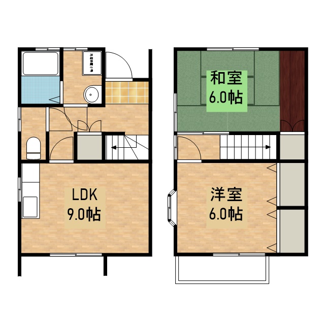 メゾンフローラ A-2号室 間取り