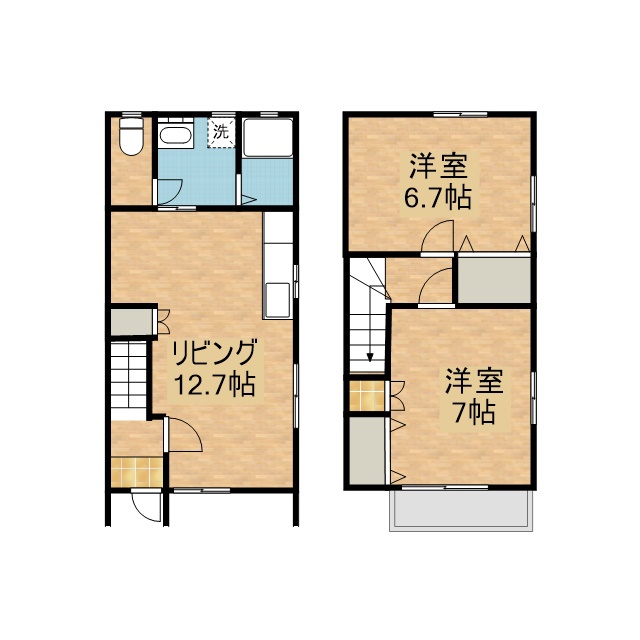 テラスティーダＡ A-2号室 間取り