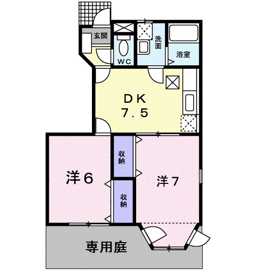 クレストール港 101号室 間取り