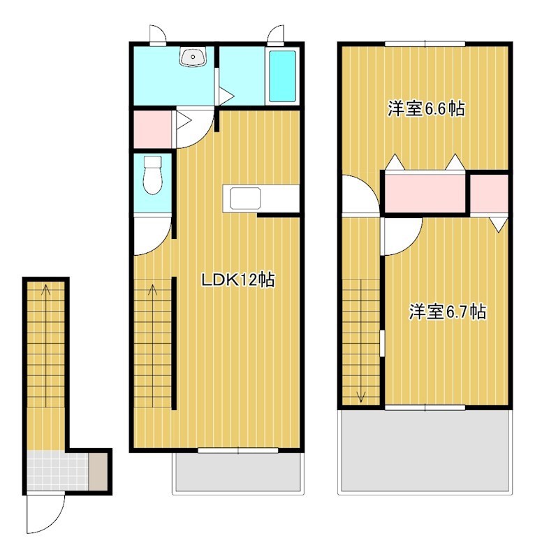 シャルマンタツミＡ 206号室 間取り