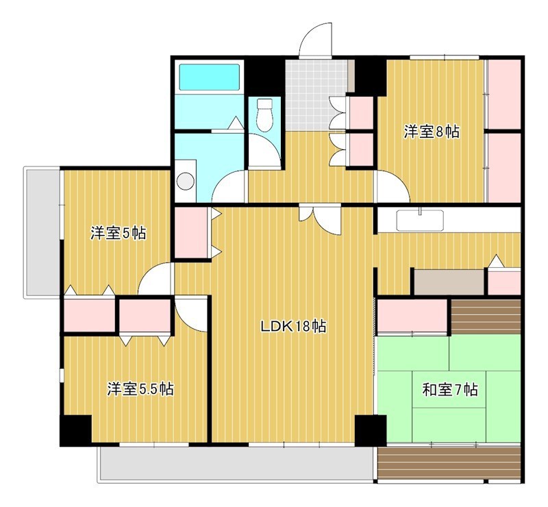 グランフォルム 202号室 間取り