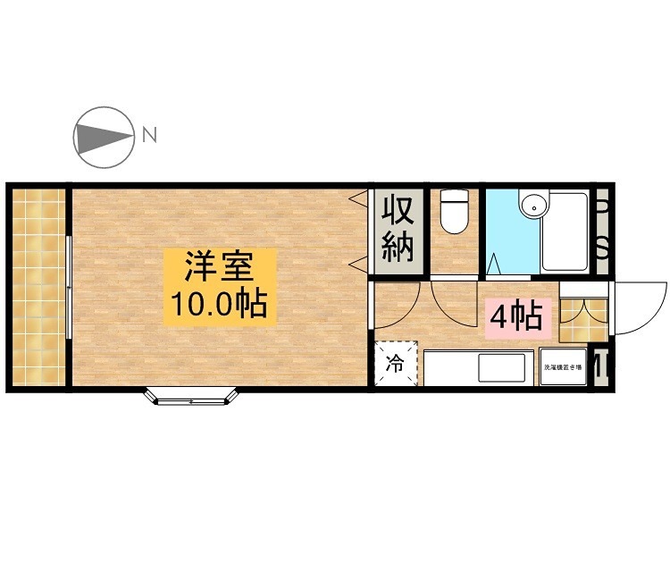 コスモス佐鳴台 201号室 間取り