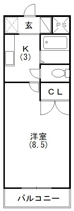 スペースＧ住吉 405号室 間取り