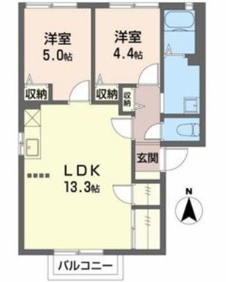 コーポ潮鳴 間取り図