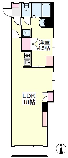 アルコ7 308号室 間取り