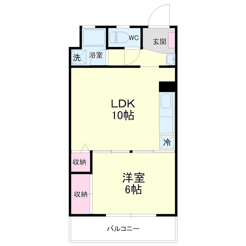 フラワーホーム 202号室 間取り