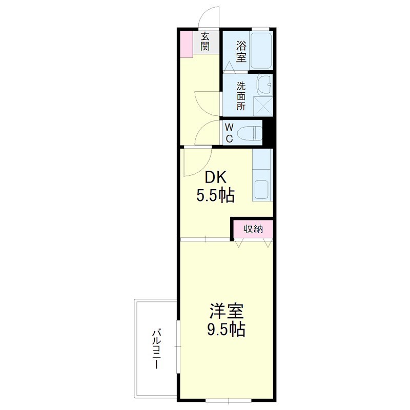 レイクビレッジⅢ 102号室 間取り