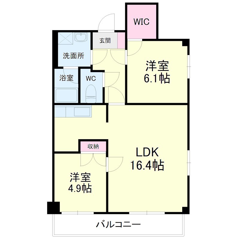 上浅田レジデンス 301号室 間取り