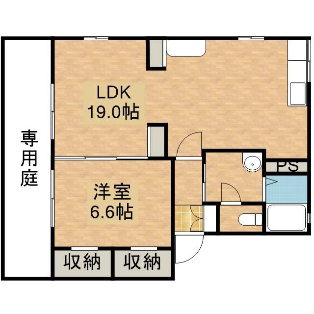 ディアス・ブリッツァＢ 102号室 間取り