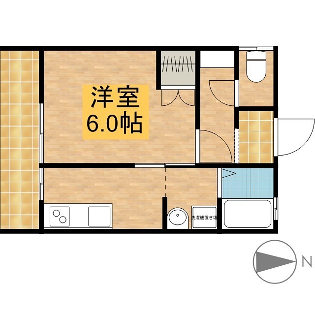 アリエッタ 103号室 間取り