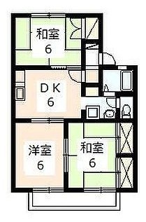第二コンチェルトＢ 202号室 間取り